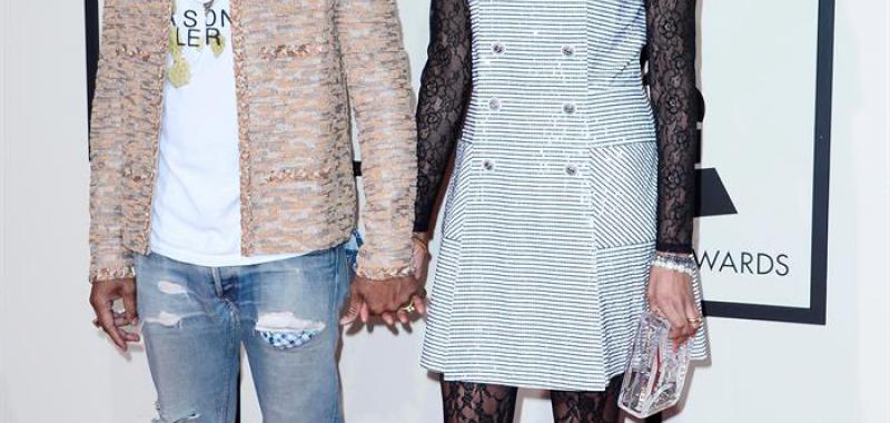 	 Farrel Williams y su pareja